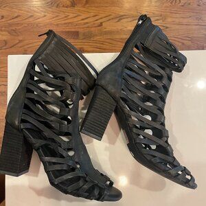 Jeffrey Campbell Black Strap Sandals Heels